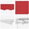 vidaXL Retractable Awning Manual Red 600 x 350 cm Fabric and Steel
