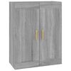 vidaXL Wall Cabinet Grey Sonoma 69.5x32.5x90 cm Engineered Wood