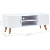 vidaXL TV Cabinet White 120x40x46 cm MDF