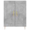 vidaXL Highboard Concrete Grey 69.5x34x180 cm Engineered Wood