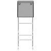 vidaXL 2-Tier Storage Rack over Toilet Grey 56x30x170 cm Iron