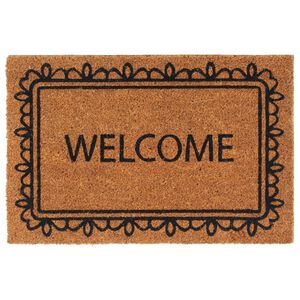 vidaXL Door Mat Natural 40x60 cm Tufted Coir