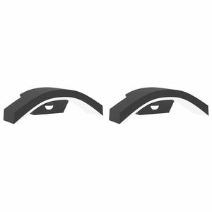 vidaXL Outdoor LED Wall Lights with Sensors 2pcs Black Die-cast Aluminium