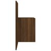 vidaXL Wall-mounted Bedside Cabinet Brown Oak