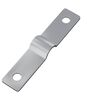 vidaXL Strike Plate 12 pcs Silver 50 x 10 x 1.2 mm Iron