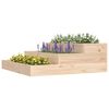 vidaXL Planter 78x78x27 cm Solid Wood Pine
