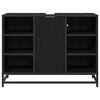 vidaXL Bathroom Cabinet Black Oak 80 x 33 x 60 cm Engineered Wood