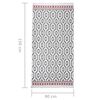 vidaXL Rug Grey 80x150 cm Cotton