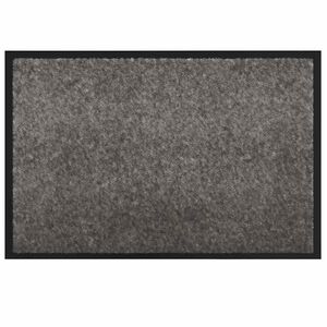 vidaXL Door Mat Light Grey 60 x 40 x 1.2 cm Teddy Fabric
