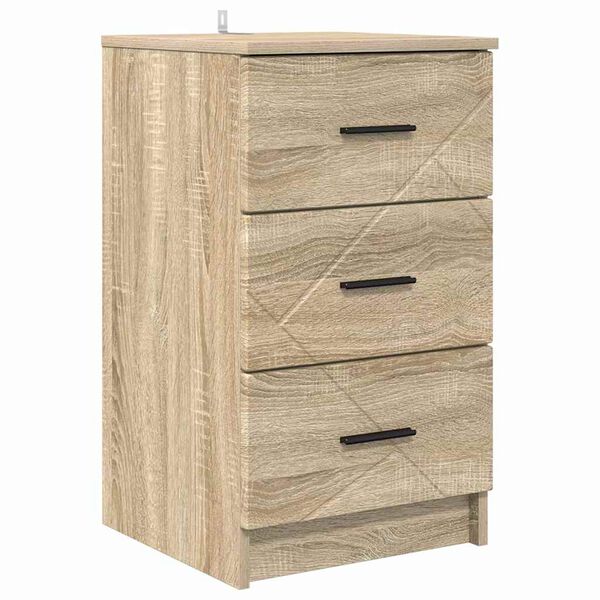 vidaXL Bedside Cabinet Sonoma oak 38 x 38 x 66 cm Engineered wood