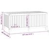 vidaXL Garden Storage Box 147x68x64 cm Solid Wood Pine