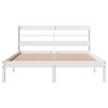 vidaXL Bed Frame without Mattress White 120x190 cm Small Double Solid Wood Pine