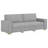vidaXL Sofa 3 pcs Cloud Grey Fabric