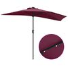 vidaXL Garden Parasol Bordeaux Red 294 x 150 x 224 cm