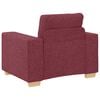 vidaXL Sofa 3 pcs Wind Red Fabric