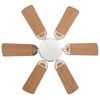 vidaXL Ornate Ceiling Fan with Light 82 cm Light Brown