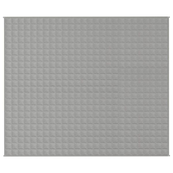 vidaXL Weighted Blanket Grey 220x260 cm 11 kg Fabric