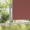 vidaXL Patio Retractable Side Awning 100x300 cm Brown