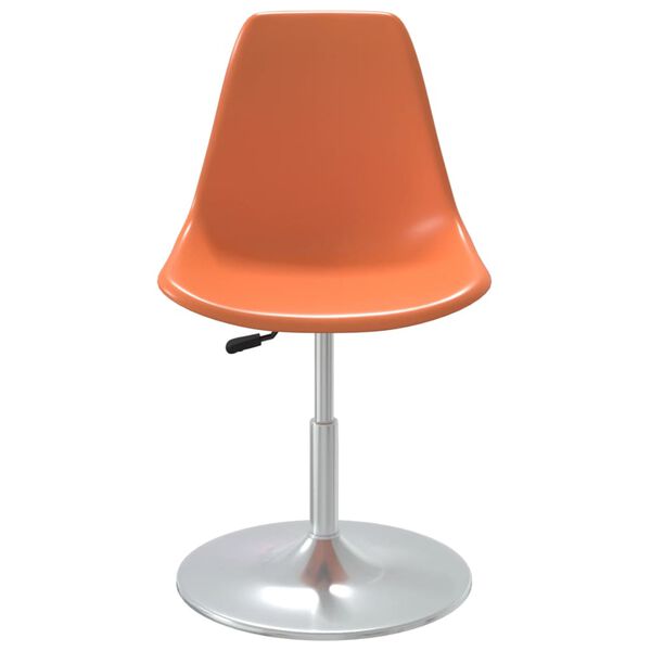 vidaXL Swivel Dining Chairs 4 pcs Orange PP
