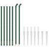vidaXL Wire Mesh Fence with Spike Anchors Green 1x10 m