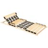vidaXL Bed Frame without Mattress with 38 Slats Adjustable Head 120x200cm