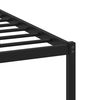 vidaXL Metal Bed Frame without Mattress Smoked Oak 90x190 cm Single