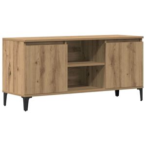 vidaXL TV Cabinet Artisan Oak 102x35x50 cm Engineered Wood