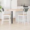 vidaXL Dining Chairs 2 pcs White 48 x 49 x 95 cm Solid Rubber Wood