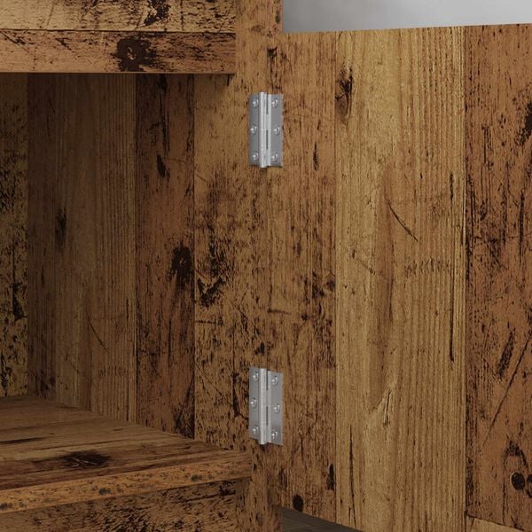 vidaXL Hinge 2 pcs Silver 50 x 38 x 1.3 mm Steel