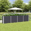 vidaXL Planter Anthracite 320 x 40 x 75 cm Steel