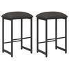vidaXL Bar Stool 2 pcs Dark Grey 40 x 32 x 74 cm Engineered Wood