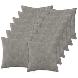 vidaXL Cushion Cover 12 pcs HEERLEN Light Grey 40 x 40 cm