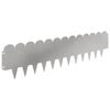 vidaXL Lawn Edging 20 pcs 103 x 25 cm Steel Silver