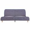 vidaXL Bed Frame without Mattress Light Grey Fabric 150x200 cm King Size
