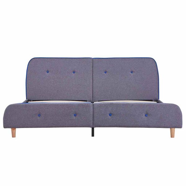 vidaXL Bed Frame without Mattress Light Grey Fabric 150x200 cm King Size