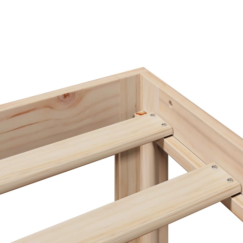 vidaXL Bookcase Bed without Mattress 120x200cm Solid Wood Pine