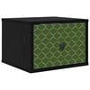 vidaXL Wall-mounted Bedside Cabinet GELEEN Black Oak 36 x 33 x 25 cm