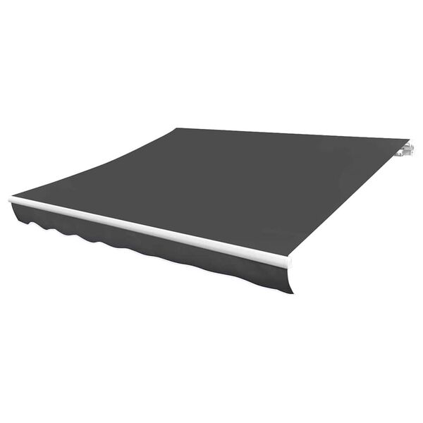 vidaXL Awning Top Sunshade Canvas Anthracite 3x2.5 m