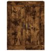 vidaXL Highboard Smoked Oak 69.5x34x180 cm Engineered Wood