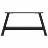 vidaXL Coffee Table Legs A-Shaped 2 pcs Black&nbsp;70x(30-31) cm Steel