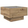 vidaXL Coffee Table Artisan oak 50 x 50 x 30 cm Engineered wood