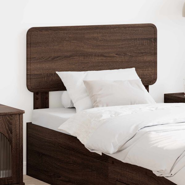 vidaXL Headboard Brown Oak 80 cm Engineered wood
