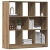 vidaXL Book Cabinet Artisan Oak 97.5x29.5x100 cm Engineered Wood