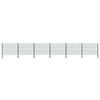 vidaXL Fence Panel with Posts Iron 1040x120 cm Green
