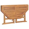 vidaXL Folding Garden Dining Table 120x120x75 cm Solid Teak Wood