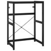 vidaXL Bathroom Washbasin Frame with Built-in Basin Black Iron