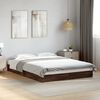 vidaXL Bed Frame without Mattress Brown Oak 135x190 cm Double Engineered Wood