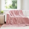 vidaXL Throw Blanket Pink 240 x 220 cm Fleece