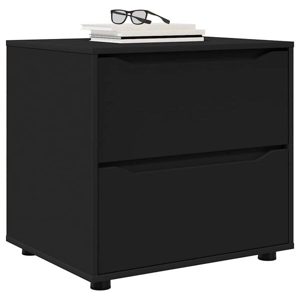vidaXL Storage Cabinet Black 60 x 48 x 57 cm Engineered Wood
