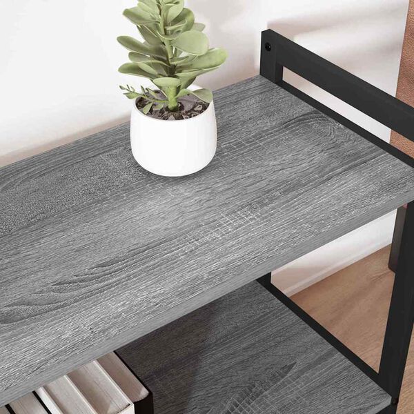 vidaXL Bookshelf Grey sonoma 80 x 30 x 85 cm Engineered Wood